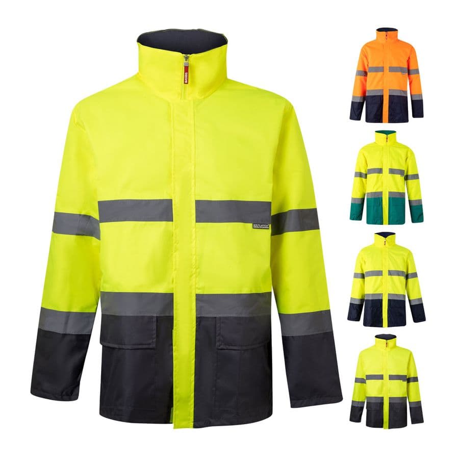VL THEMIS LARGE. Tvåfärgad parkas (190g/m²), i polyester (100%), med PU-beläggning