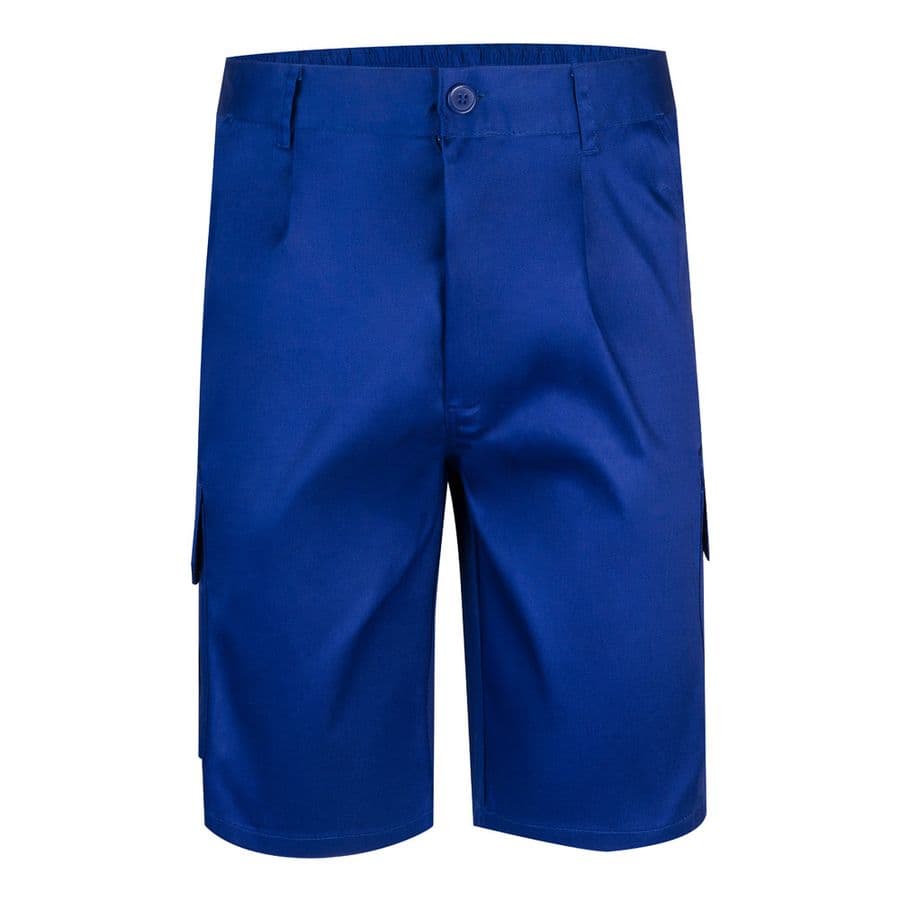 VL CHIONE. Bermudashorts i twill med flera fickor (200g/m²), i bomull (35%) och polyester (65%) Kungsblå