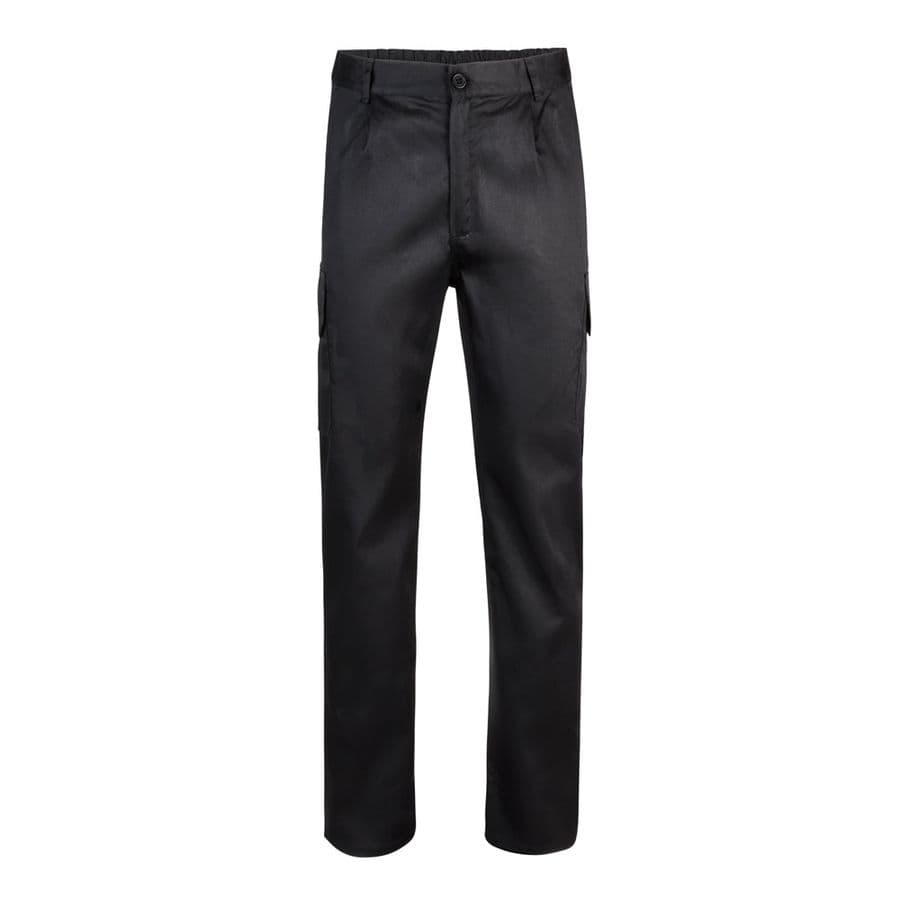 VL MABON. Twillbyxor med flera fickor (200g/m²), i bomull (35%) och polyester (65%)