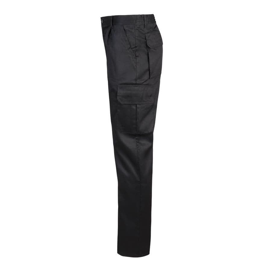 VL MABON. Twillbyxor med flera fickor (200g/m²), i bomull (35%) och polyester (65%)