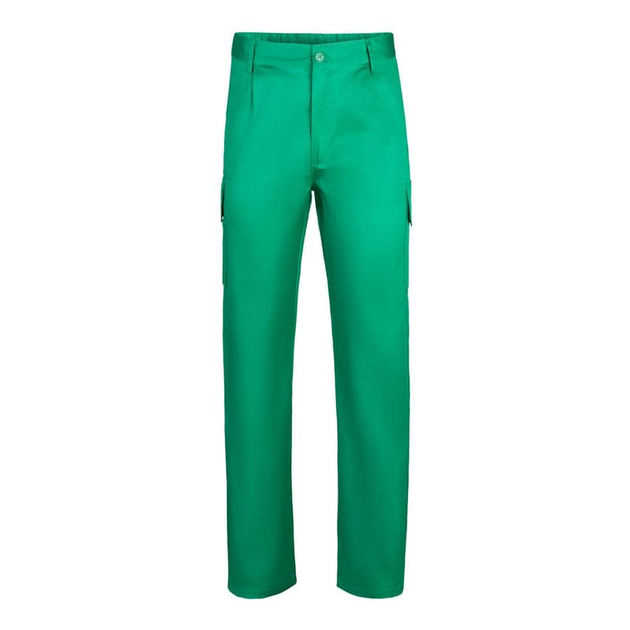VL MABON. Twillbyxor med flera fickor (200g/m²), i bomull (35%) och polyester (65%) Grön