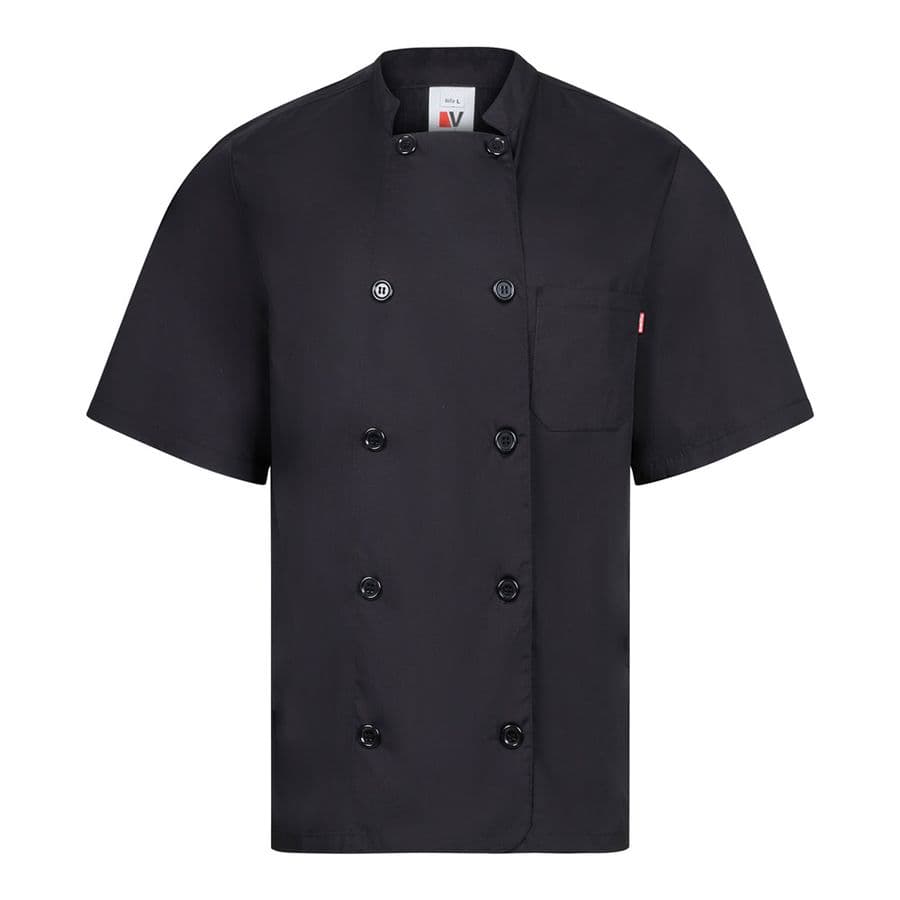 VL DURGA. Kortärmad poplin (110g/m²) köksjacka i bomull (35%) och polyester (65%)