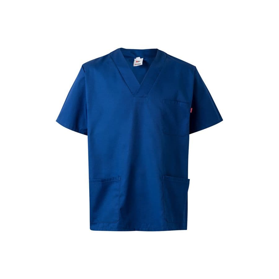 VL ILLAPA. Twilltunika (190g/m²) med korta ärmar, i polyester (65%) och bomull (35%) Kungsblå