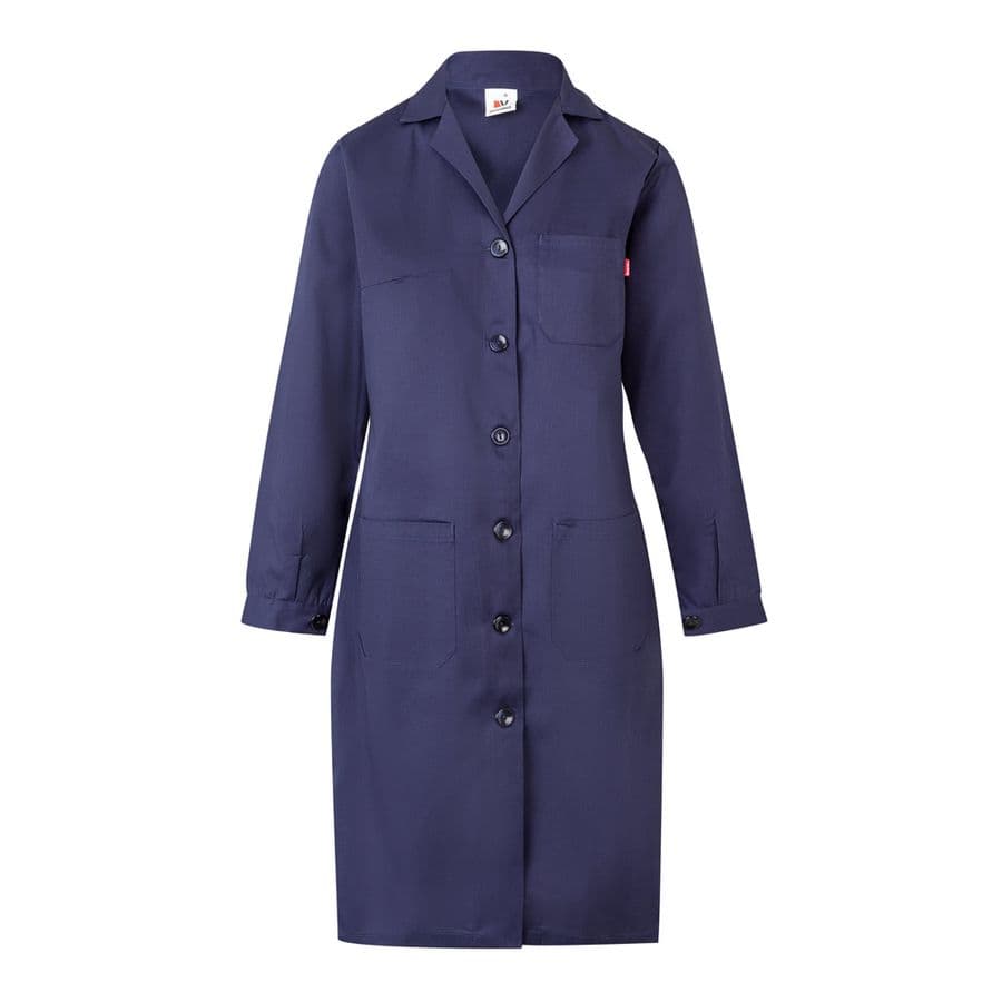 VL RAMA. Långärmad smock i twill (175g/m²), i bomullstwill (35%) och polyester (65%)