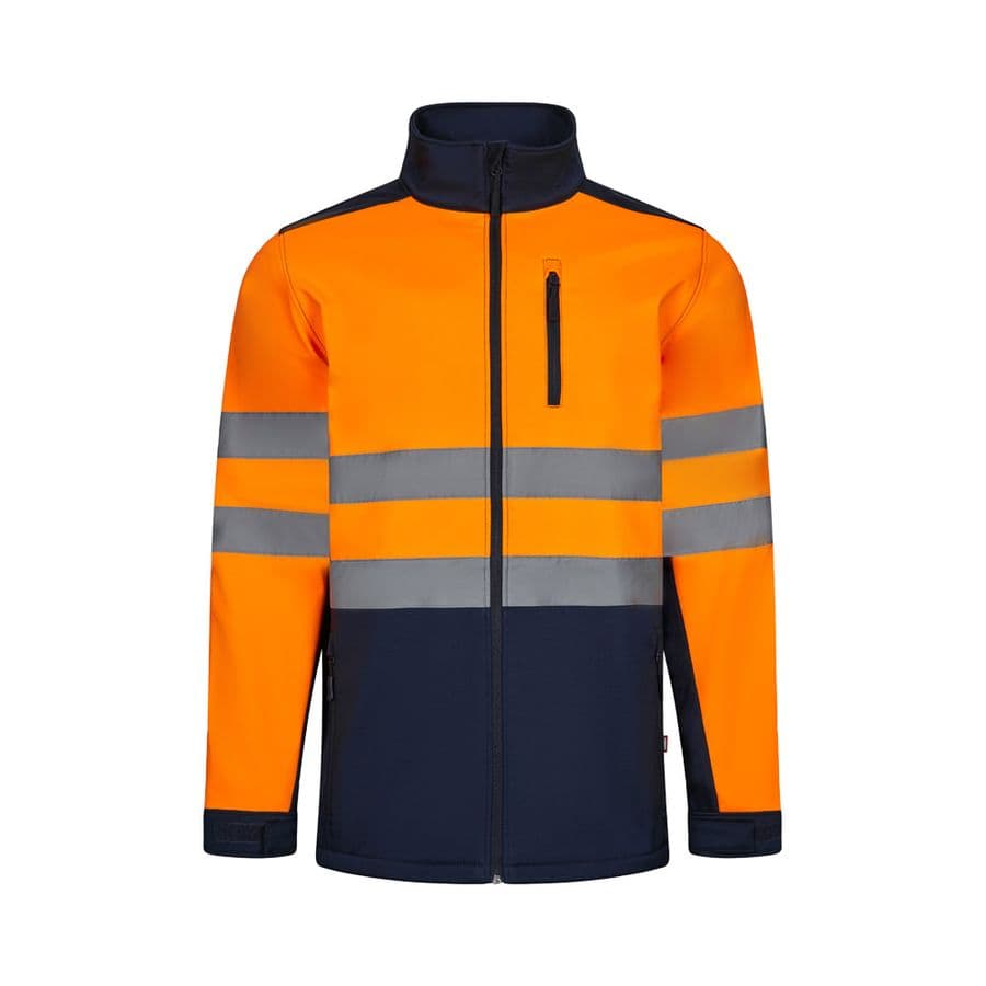 VL HESTIA LARGE. Tvåfärgad softshelljacka (280g/m²), med fleecefoder och TPU-membran, i polyester (96%) och elastan (4%) Blå