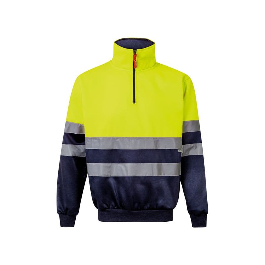 VL THOR LARGE. Tvåfärgad sweatshirt (300g/m²) i polyesterfleece (100%)