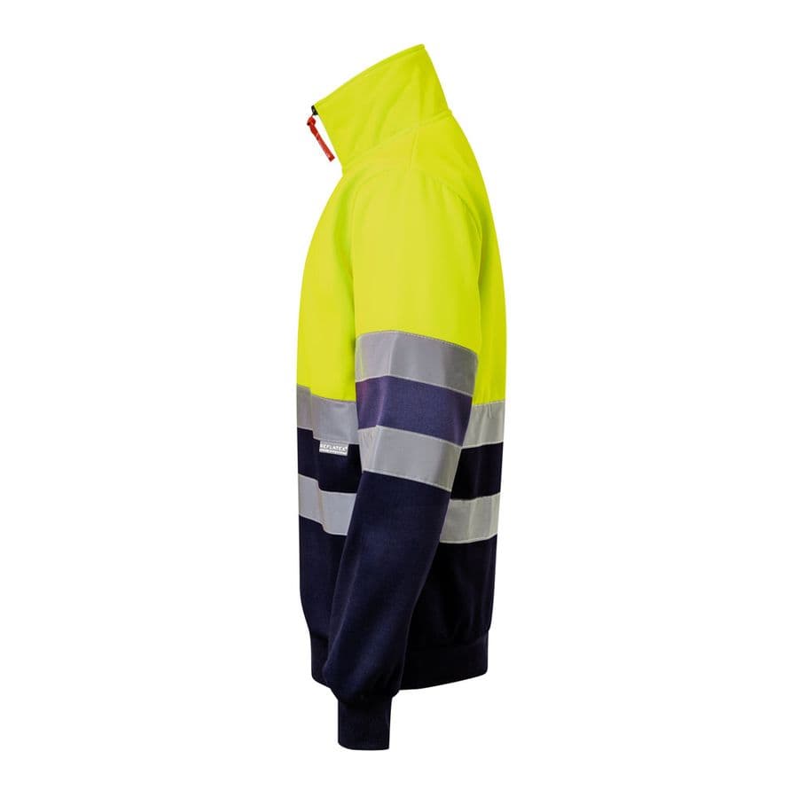 VL THOR LARGE. Tvåfärgad sweatshirt (300g/m²) i polyesterfleece (100%)
