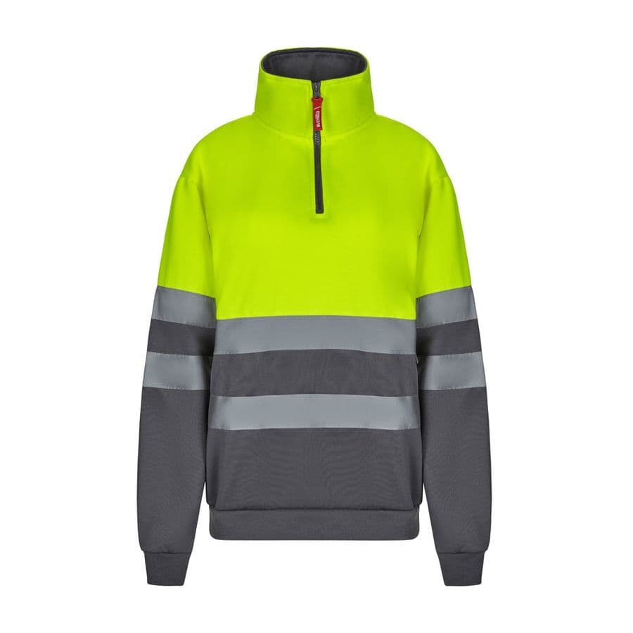 VL THOR LARGE. Tvåfärgad sweatshirt (300g/m²) i polyesterfleece (100%) Grå