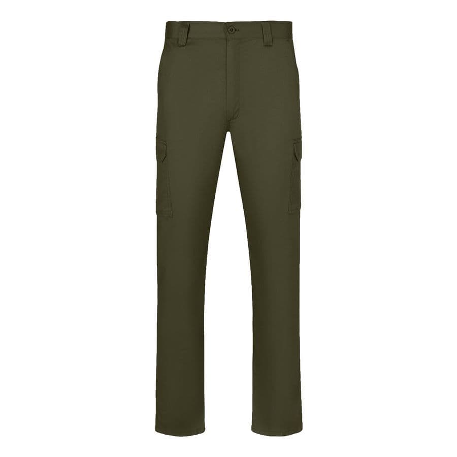 VL HERMES. Twillbyxor med flera fickor (190 g/m²) Militärgrön
