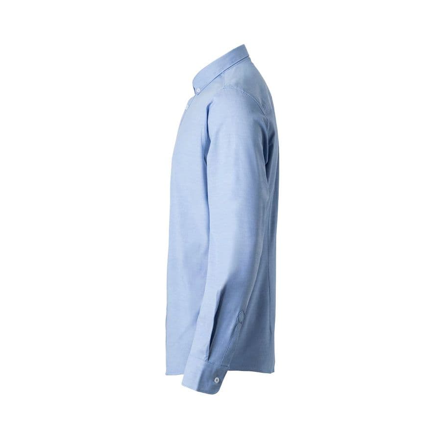 VL PRITHVI MAN. Herr Oxfordskjorta (180 g/m²) i bomull (50 %), polyester (45 %) och elastan (5 %)