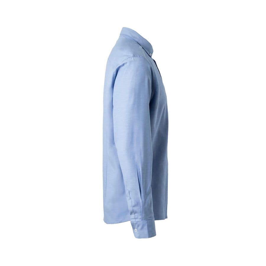 VL PRITHVI MAN. Herr Oxfordskjorta (180 g/m²) i bomull (50 %), polyester (45 %) och elastan (5 %)