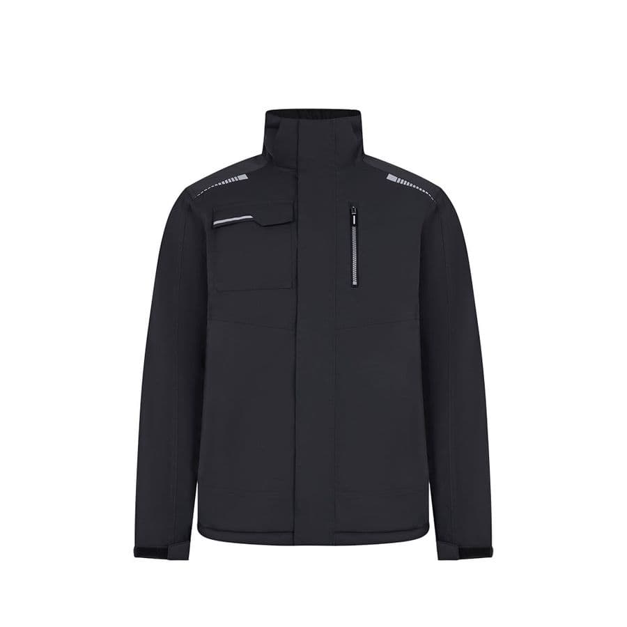 VL NYX. Quiltad jacka (180 g/m²), tillverkad av återvunnen polyester (50 %) och polyester (50 %) Grå