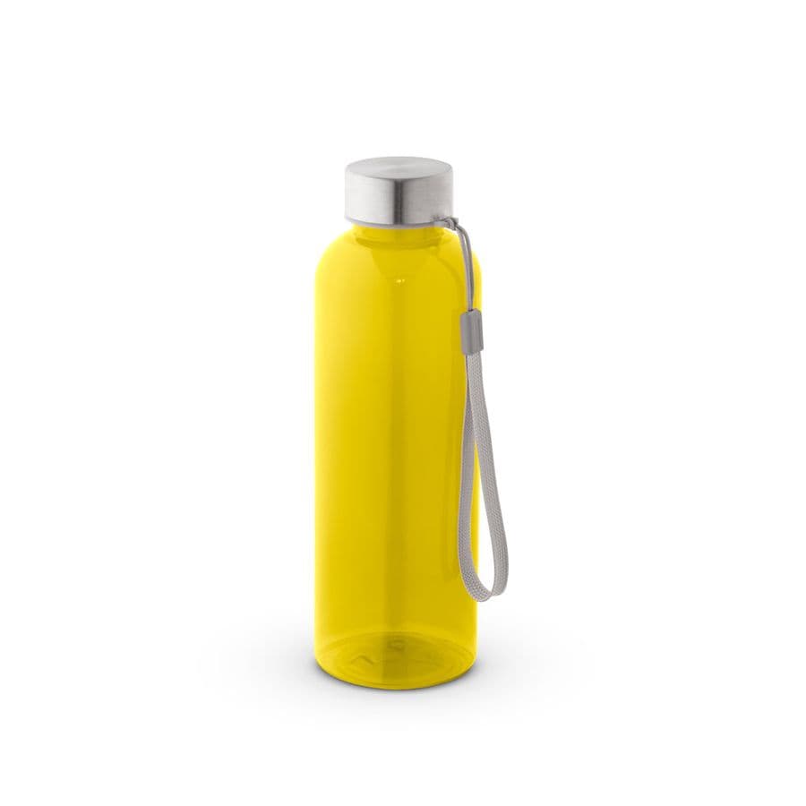 ENDERS M. Återvunnen PET (100 % rPET)-flaska med glansig genomskinlig yta 600 ml Gul
