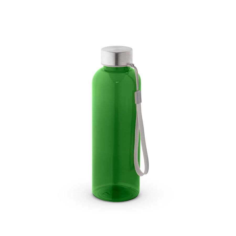 ENDERS M. Återvunnen PET (100 % rPET)-flaska med glansig genomskinlig yta 600 ml Grön