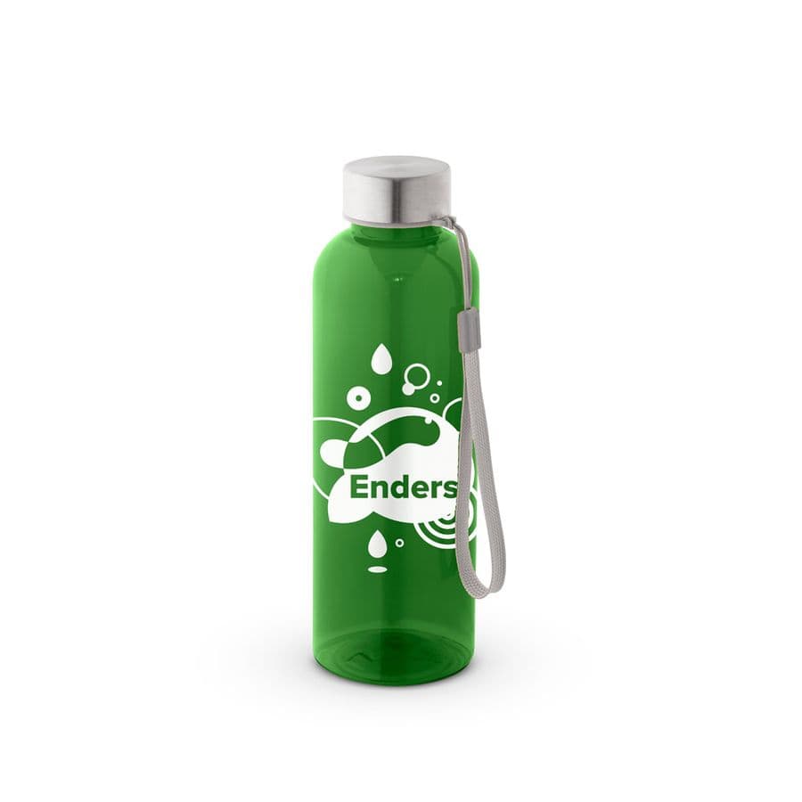 ENDERS M. Återvunnen PET (100 % rPET)-flaska med glansig genomskinlig yta 600 ml