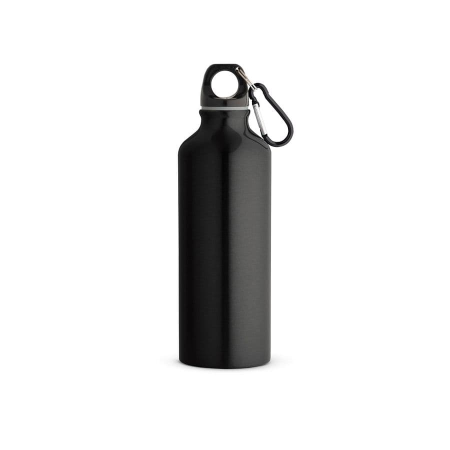 RE-LANDSCAPE M. Återvunnen aluminiumflaska (100% rAL) med karbinhake 530 mL