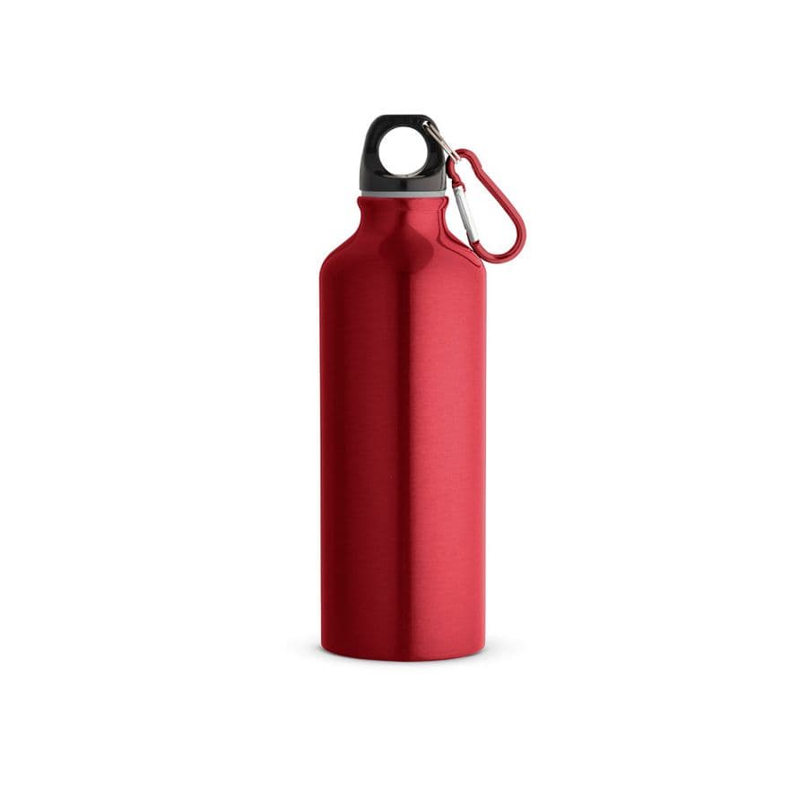 RE-LANDSCAPE M. Återvunnen aluminiumflaska (100% rAL) med karbinhake 530 mL