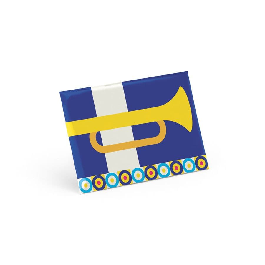 Button P'IN 14. Button P'IN 14. Horisontellt rektangulärt stiftemblem