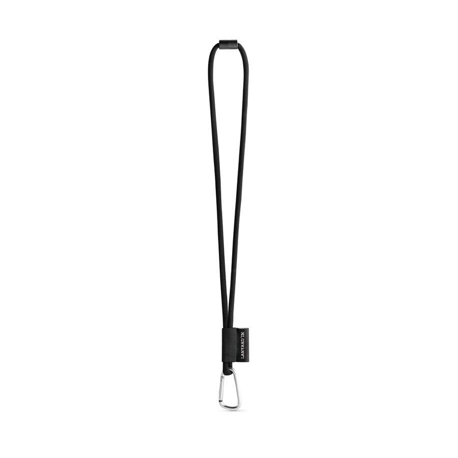 SET Lanyard TUBE Long (Ø 7 mm) med 55 mm D-formad karbinhake och Ø 7 mm säkerhetsspänne