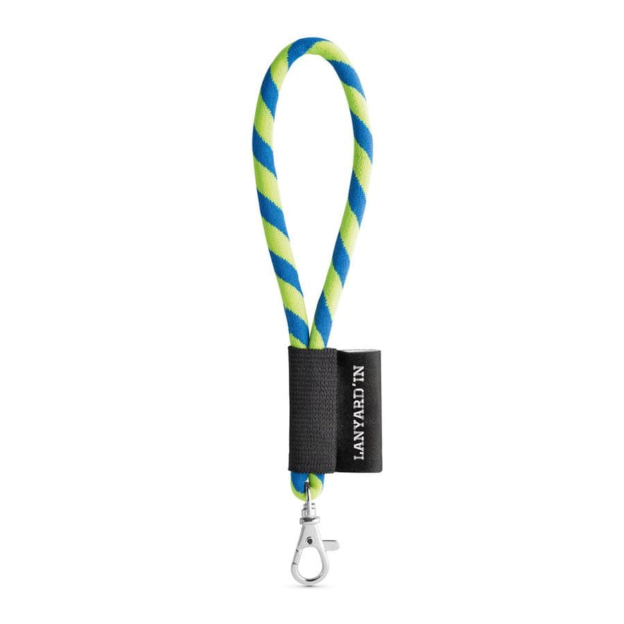 SET Lanyard TUBE Short (Ø 7 mm) med 9 mm karbinhake Hexachrome gul