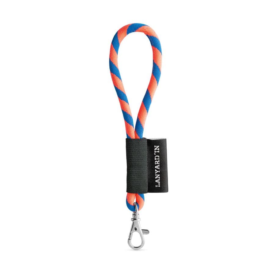 SET Lanyard TUBE Short (Ø 7 mm) med 9 mm karbinhake Hexachrome Orange