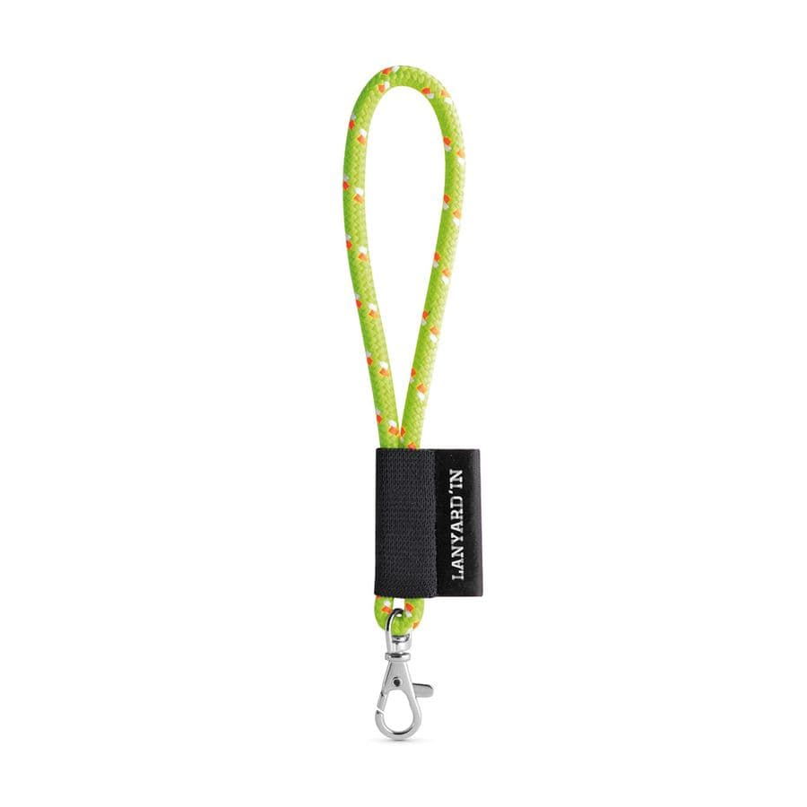 SET Lanyard NAUTIC Short (Ø 7 mm) med 9 mm karbinhake Hexachrome gul