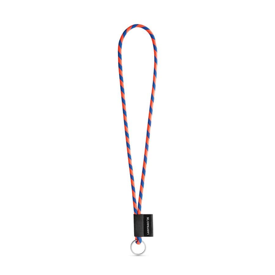 SET Lanyard TUBE Long (Ø 7 mm) med Ring Ø 32 mm Hexachrome Orange
