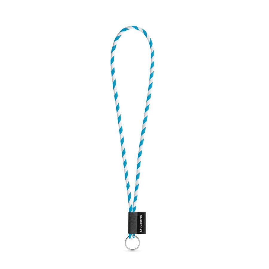 SET Lanyard TUBE Long (Ø 7 mm) med Ring Ø 32 mm Vit