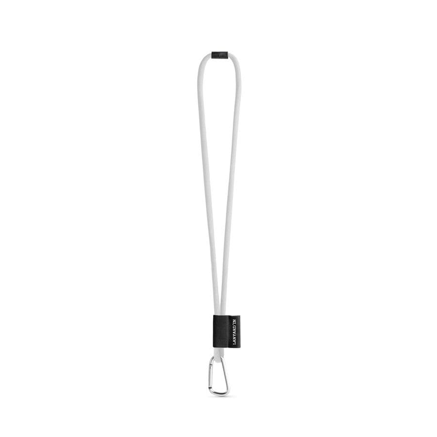 SET Lanyard TUBE Long (Ø 7 mm) med 55 mm D-formad karbinhake och Ø 7 mm säkerhetsspänne