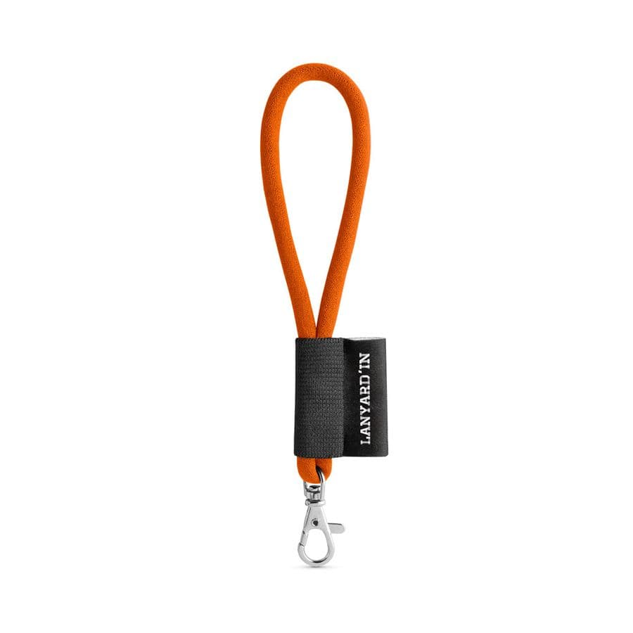 SET Lanyard TUBE Short (Ø 7 mm) med 9 mm karbinhake Hexachrome Orange