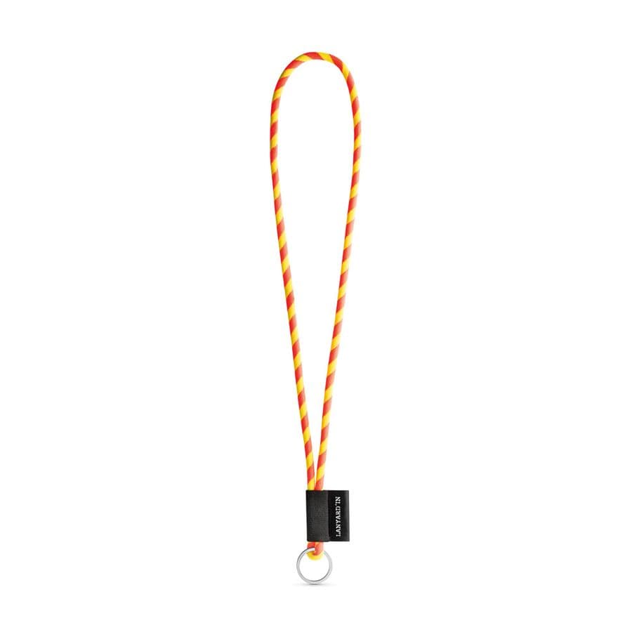 SET Lanyard TUBE Long (Ø 7 mm) med Ring Ø 32 mm Hexachrome gul