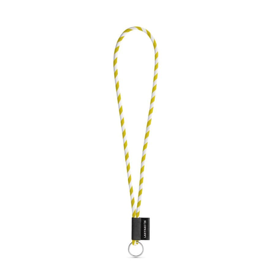 SET Lanyard TUBE Long (Ø 7 mm) med Ring Ø 32 mm Vit