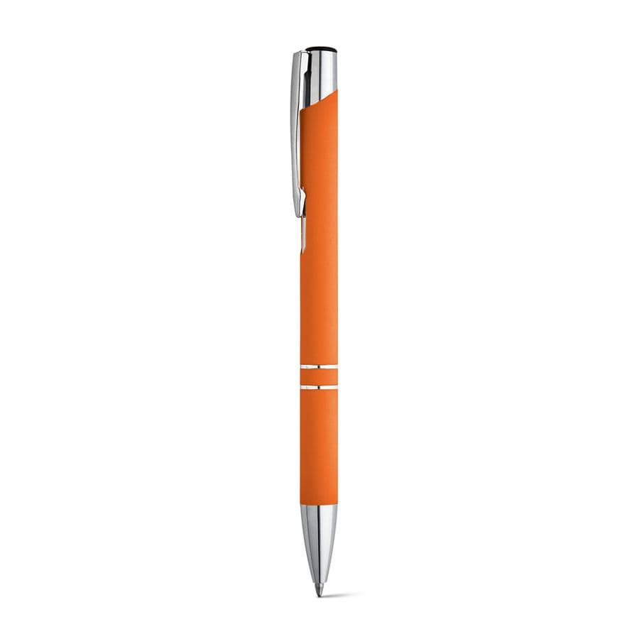 BETA SOFT. Kulspetspenna i aluminium och gummifinish Orange