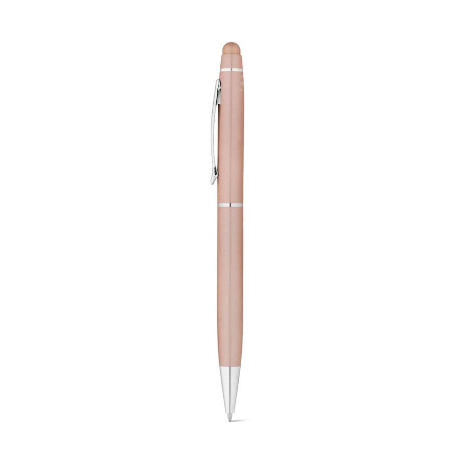 JULIE. Penna av återvunnet aluminium (100 % rAL) med touch tip Ljusrosa