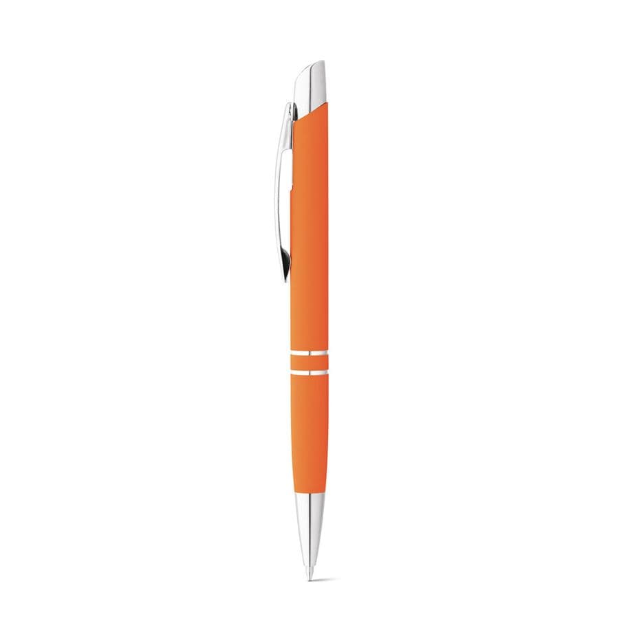 MARIETA SOFT. Kulspetspenna i aluminium med klipps Orange