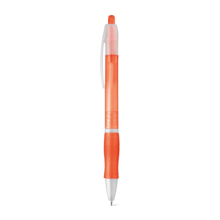 SLIM. Halkfri ABS kulspetspenna med klipps Orange