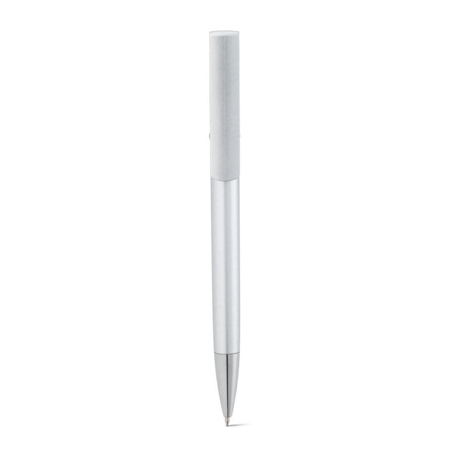 TECNA. ABS-kulspetspenna med metallisk finish Satinsilver