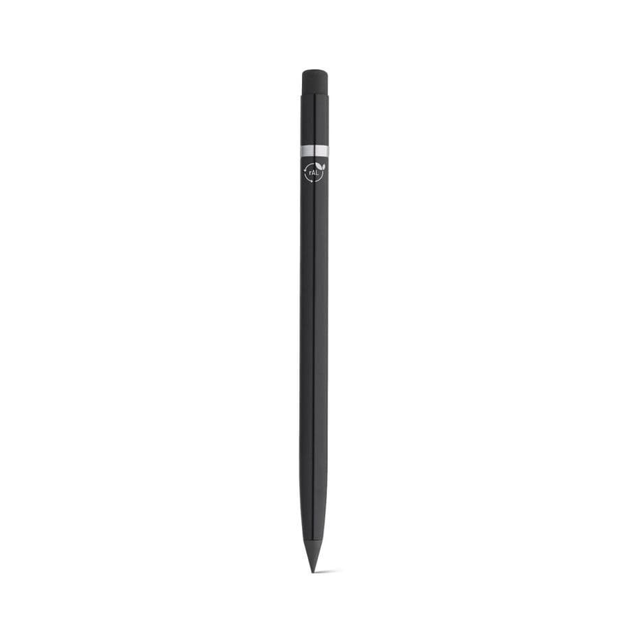LIMITLESS. Bläckfri penna med kropp i återvunnen aluminiumskropp (100 % rAL) Svart