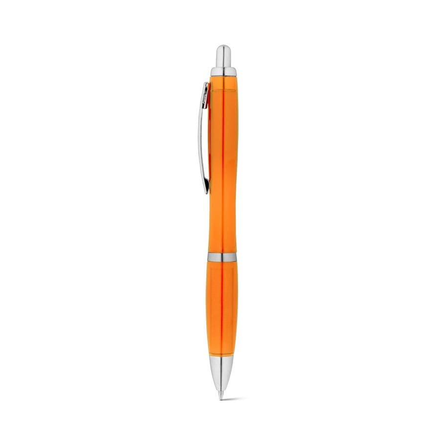 SWING rPET. återvunnen PET (100% rPET) kulspetspenna med metallklämma Orange