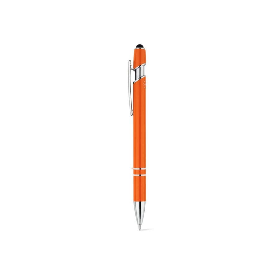 NEIL. Kulspetspenna med återvunnen aluminium (100% rAL) kropp och touchspets Orange