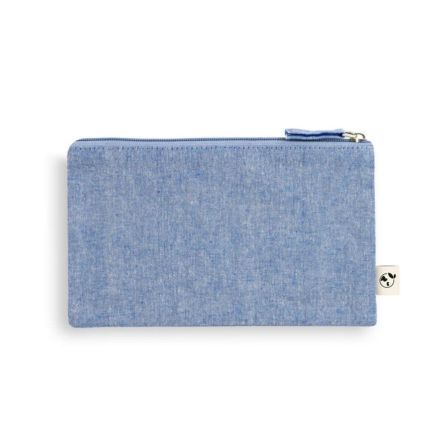 MILLIE. Multifunktionell påse med återvunnen bomull (70%) och polyester (30% rPET) (140 g/m²) Blå