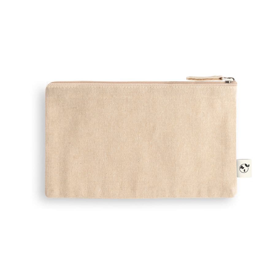 MILLIE. Multifunktionell påse med återvunnen bomull (70%) och polyester (30% rPET) (140 g/m²) Naturfärg