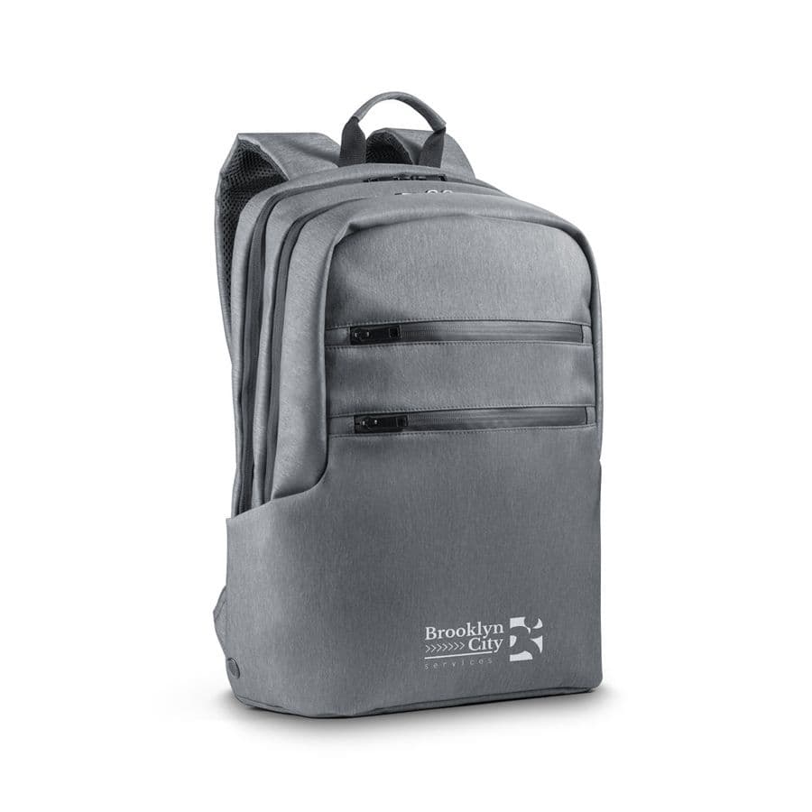BROOKLYN. Vattentät 2 Tone Nylon 15'' laptop ryggsäck