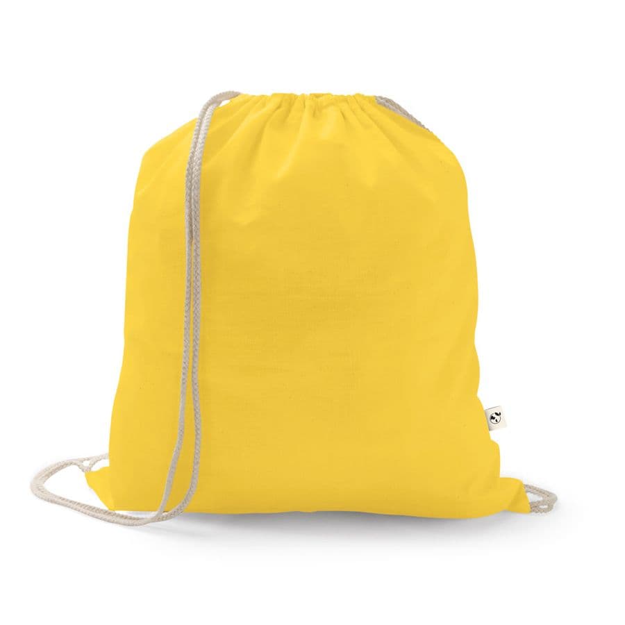 ISTANBUL. Gympapåse gjord av återvunnen bomull (70%) och polyester (30% rPET) (150 g/m²) Gul