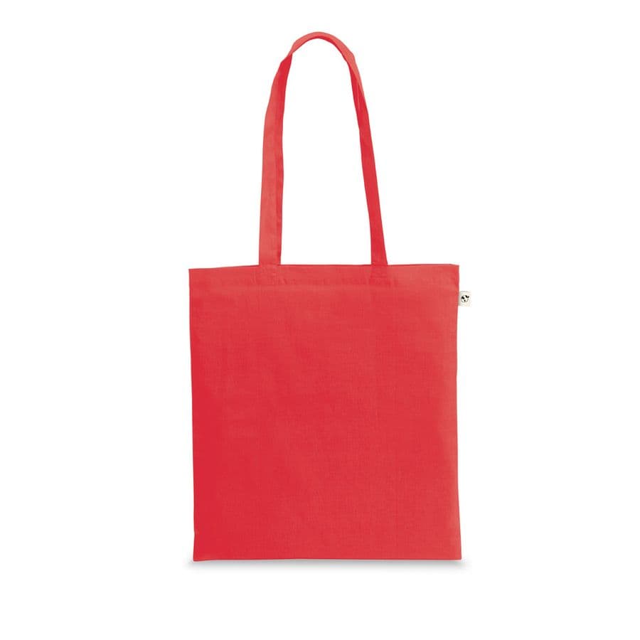 CAIRO. Väska i återvunnen bomull (70 %) och polyester (30% rPET) (180 g/m²) Röd
