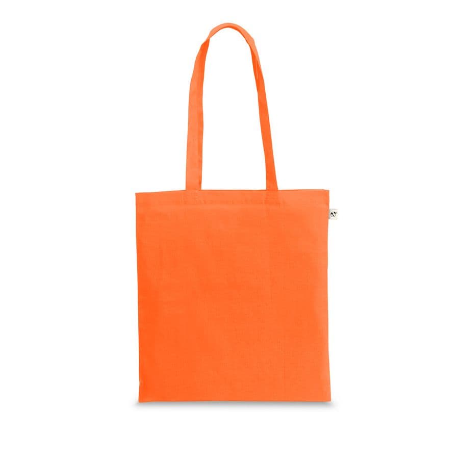 CAIRO. Väska i återvunnen bomull (70 %) och polyester (30% rPET) (180 g/m²) Orange