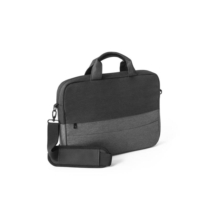 GENOA. Vadderad laptopväska i 600D återvunnen polyester med hög densitet 15" Grå