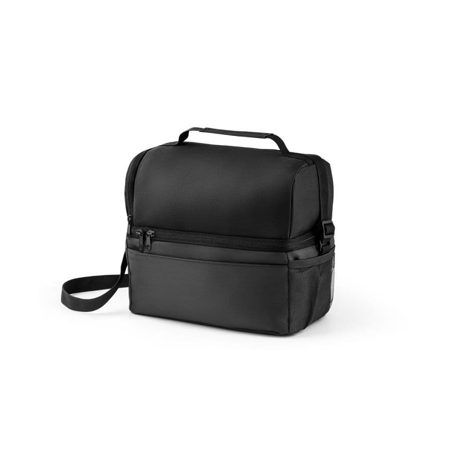 ZIPPERS COOLER. Kylväska 8'5L i 300D och 840D Jacquard Svart