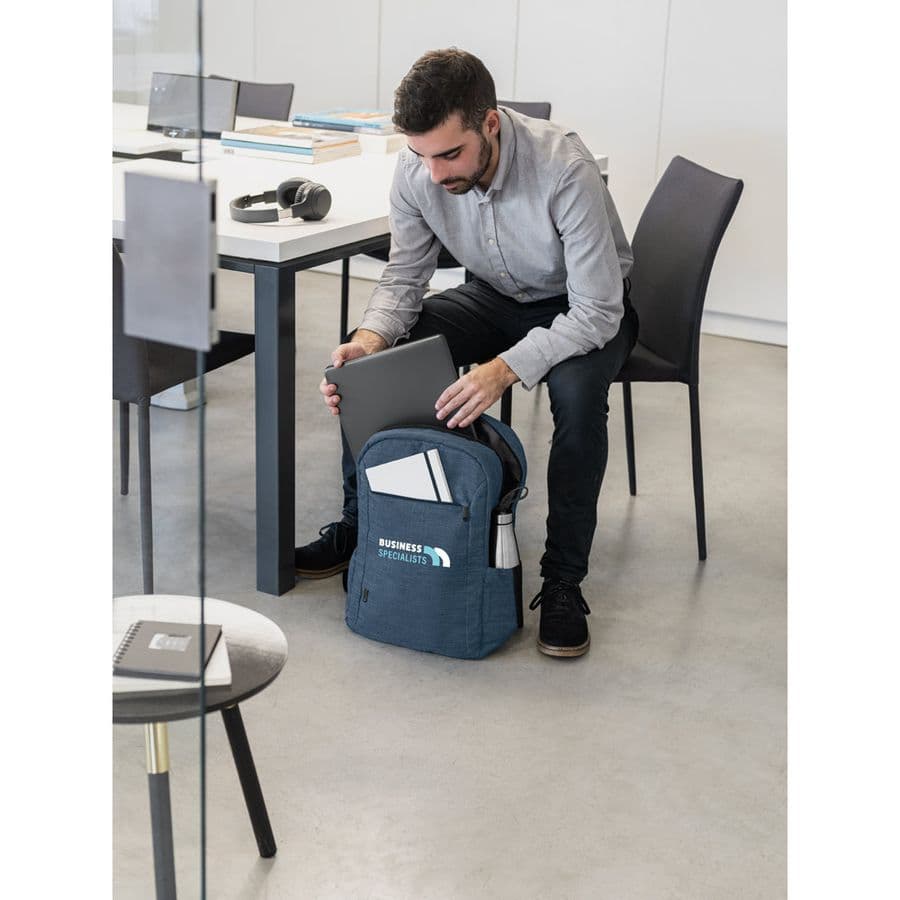BUSINESS. 300D återvunnen polyester ryggsäck för laptop