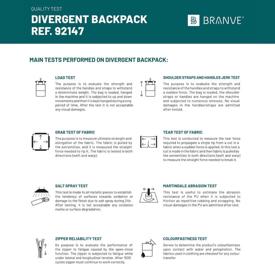 DIVERGENT BACKPACK II. Ryggsäck för laptop upp till 15.6'' i tyg och PU